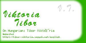 viktoria tibor business card